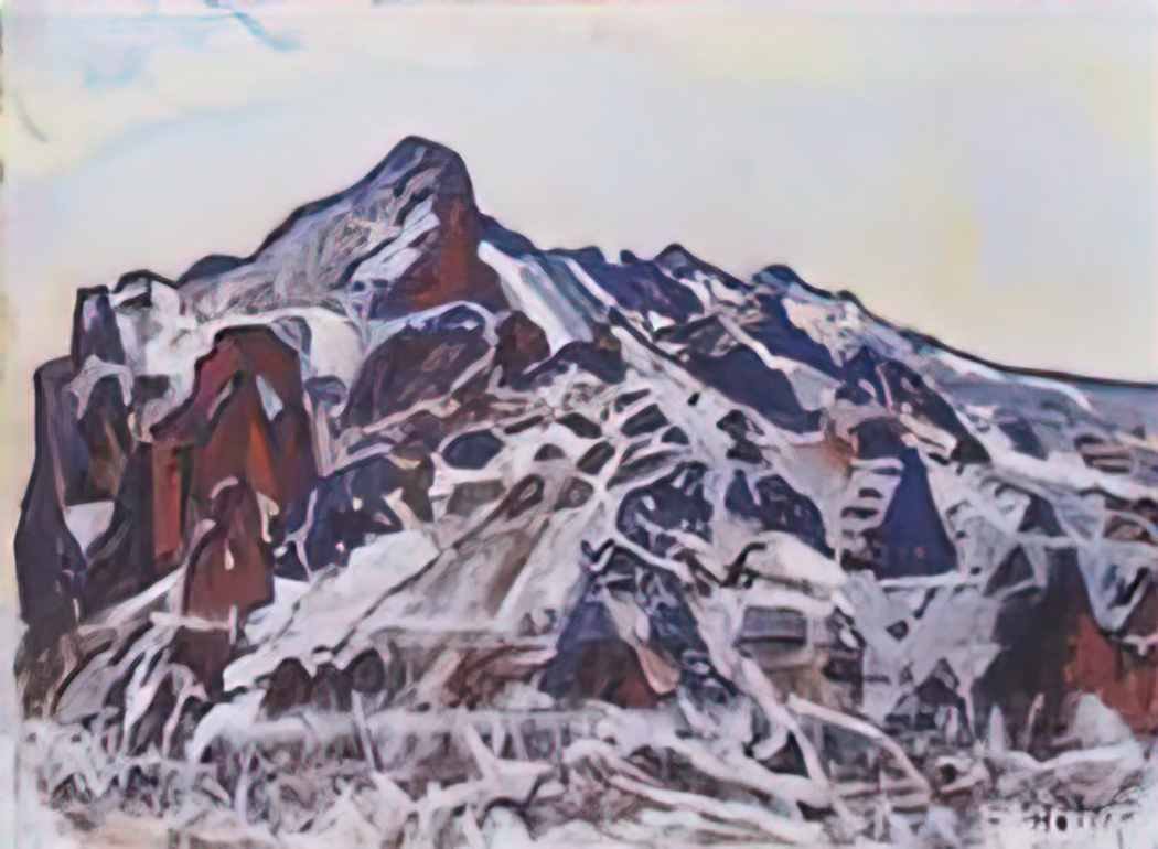 Ferdinand Hodler wetterhorn Art A4 Photo Print