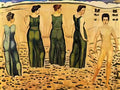 Ferdinand Hodler youth admired by women Art A4 Photo Print