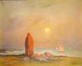 Ferdinand du Puigaudeau menhir by ferdinand du puigaudeau Art A4 Photo Print