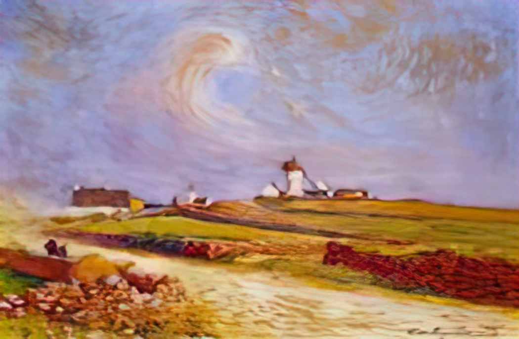 Ferdinand du Puigaudeau puigaudeau ferdinand du countryside with wind Art A4 Photo Print