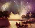 Ferdinand du Puigaudeau puigaudeau ferdinand du fireworks over the po Art A4 Photo Print UK