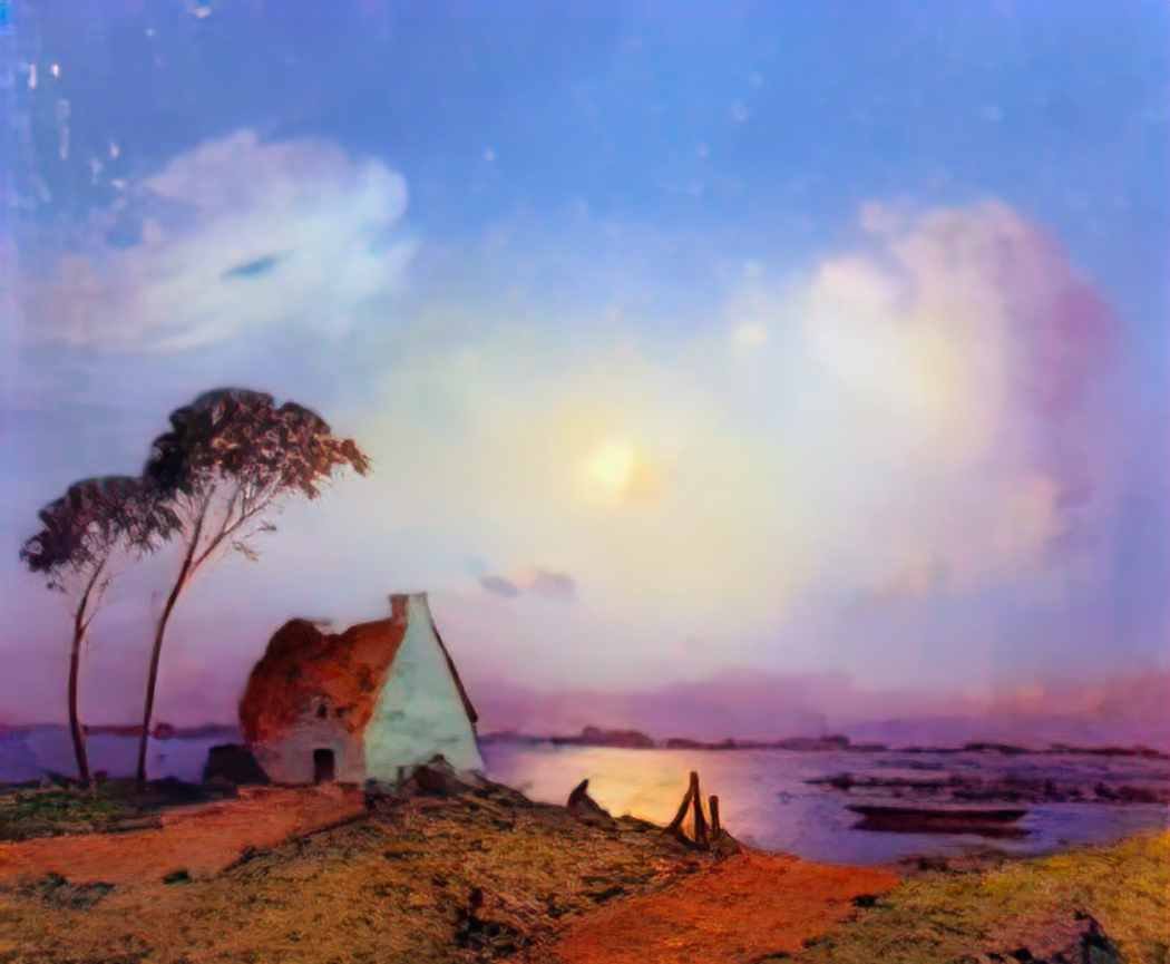 Ferdinand du Puigaudeau puigaudeau ferdinand du grande briere landsca Art A4 Photo Print UK