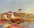 Ferdinand du Puigaudeau puigaudeau ferdinand du landscape with mill n Art A4 Photo Print UK