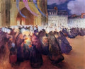 Ferdinand du Puigaudeau puigaudeau ferdinand du nightime procession a Art A4 Photo Print