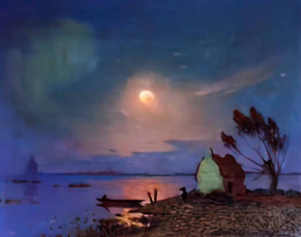 Ferdinand du Puigaudeau puigaudeau ferdinand du pont aven in the moon Art A4 Photo Print UK