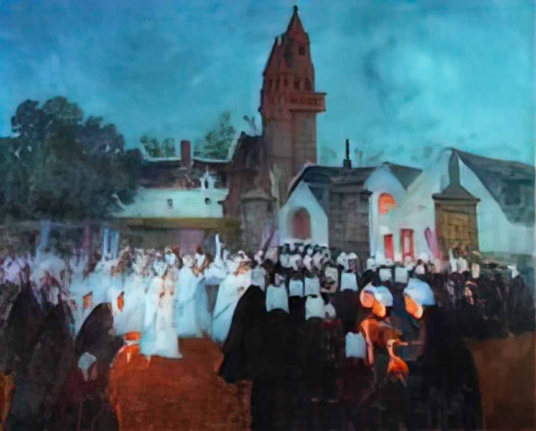 Ferdinand du Puigaudeau puigaudeau ferdinand du procession at nenvic. Art A4 Photo Print