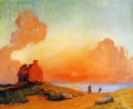 Ferdinand du Puigaudeau puigaudeau ferdinand du sunset by the sea bri Art A4 Photo Print