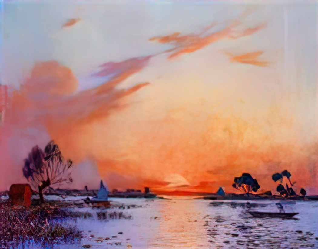 Ferdinand du Puigaudeau puigaudeau ferdinand du sunset in briere ii.j Art A4 Photo Print