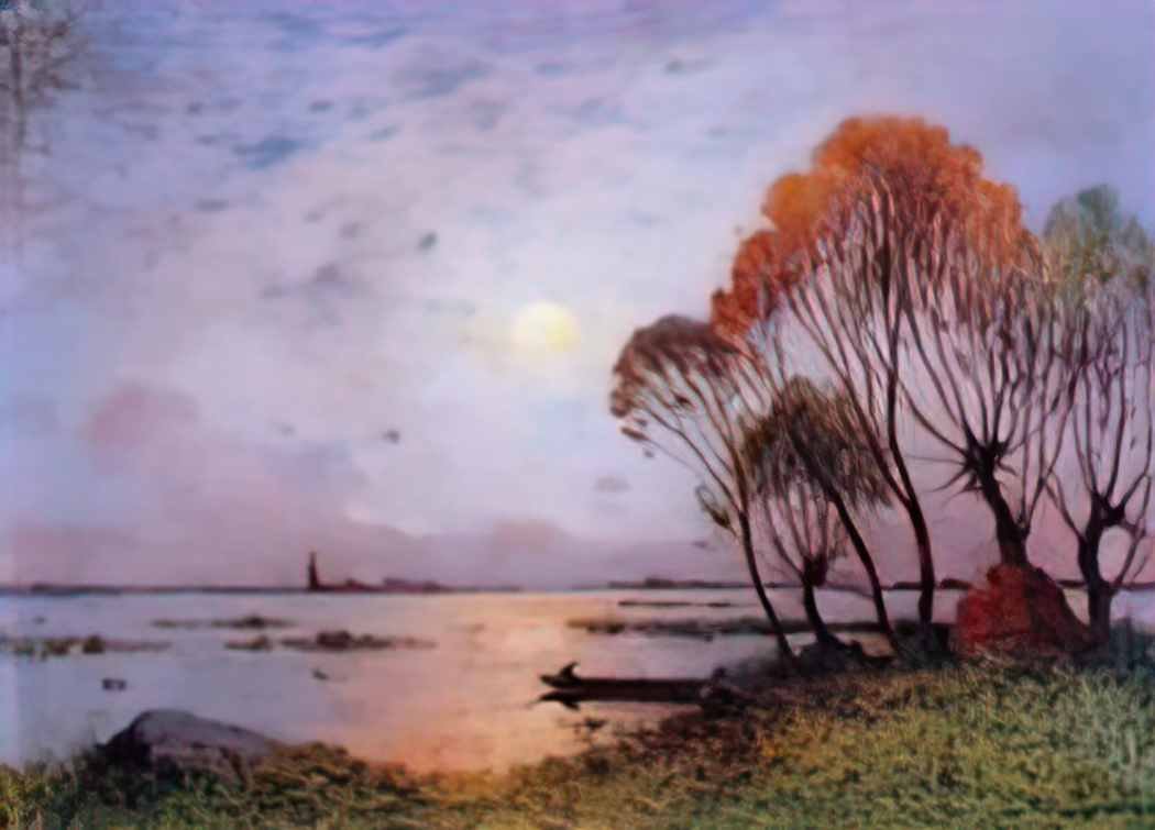 Ferdinand du Puigaudeau puigaudeau ferdinand du sunset on the grande  Art A4 Photo Print UK