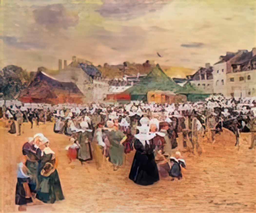 Ferdinand du Puigaudeau puigaudeau ferdinand du the fair at pont aven Art A4 Photo Print UK