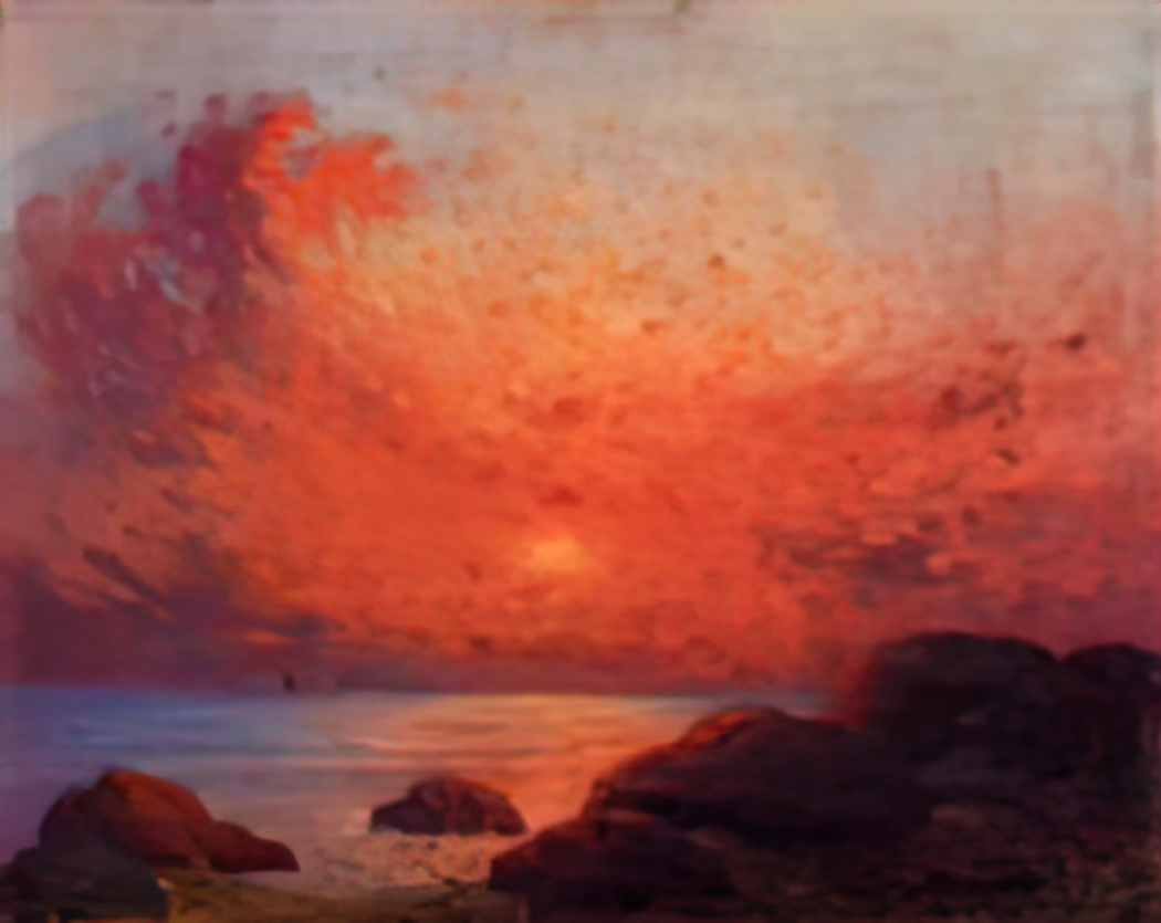 Ferdinand du Puigaudeau puigaudeau ferdinand du the sun setting on th Art A4 Photo Print