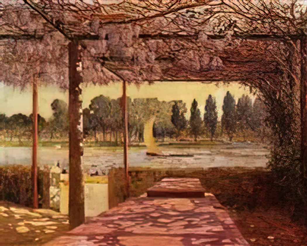 Ferdinand du Puigaudeau puigaudeau ferdinand du the trellis by the ri Art A4 Photo Print