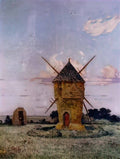 Ferdinand du Puigaudeau puigaudeau ferdinand du windmill near guerand Art A4 Photo Print