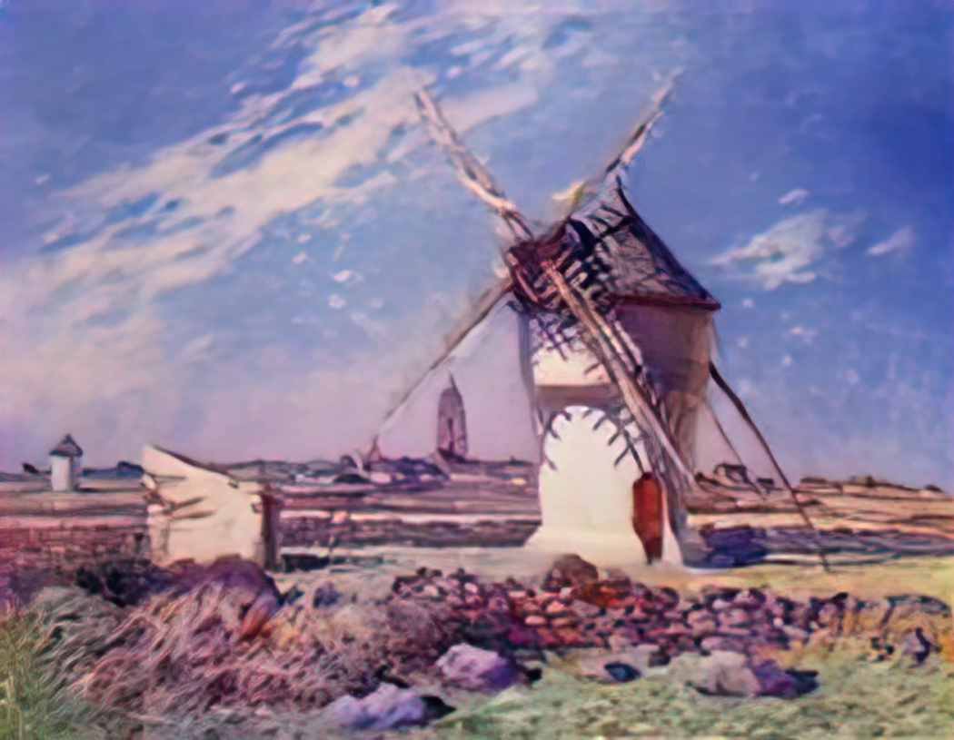 Ferdinand du Puigaudeau puigaudeau ferdinand du windmills near the to Art A4 Photo Print