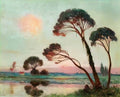 Ferdinand du Puigaudeau soleil couchant sur la bri re Art A4 Photo Print