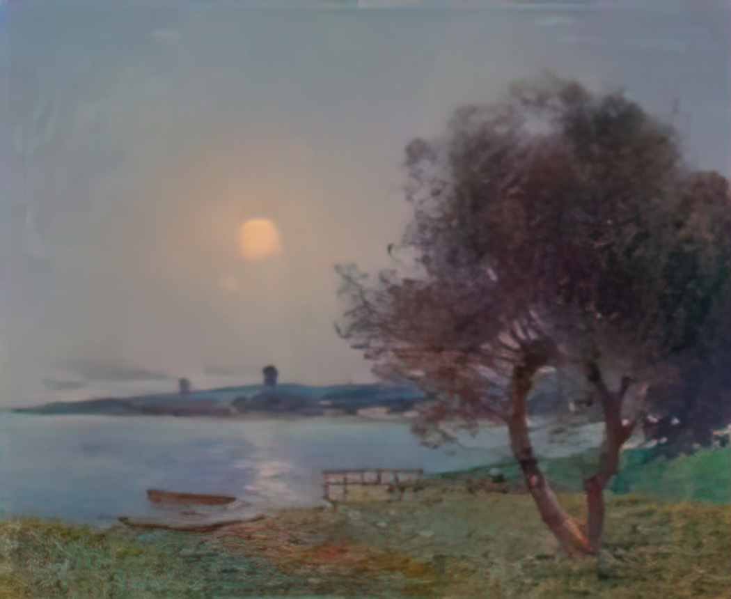 Ferdinand du Puigaudeau the moonlit river la rivi re au clair de lune Art A4 Photo Print UK