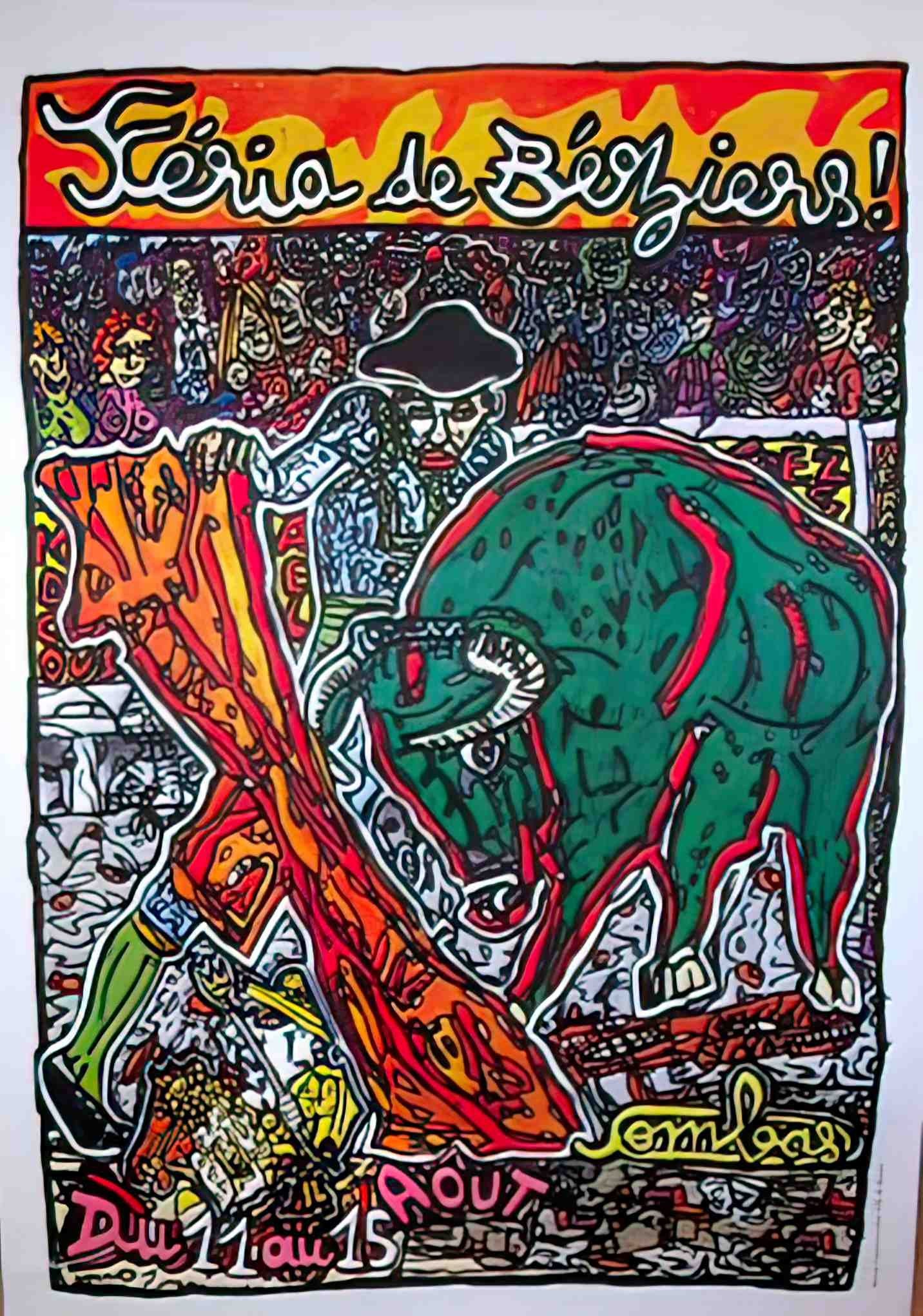 FeriaBeziersCombasMatado Advert A4 Photo Print