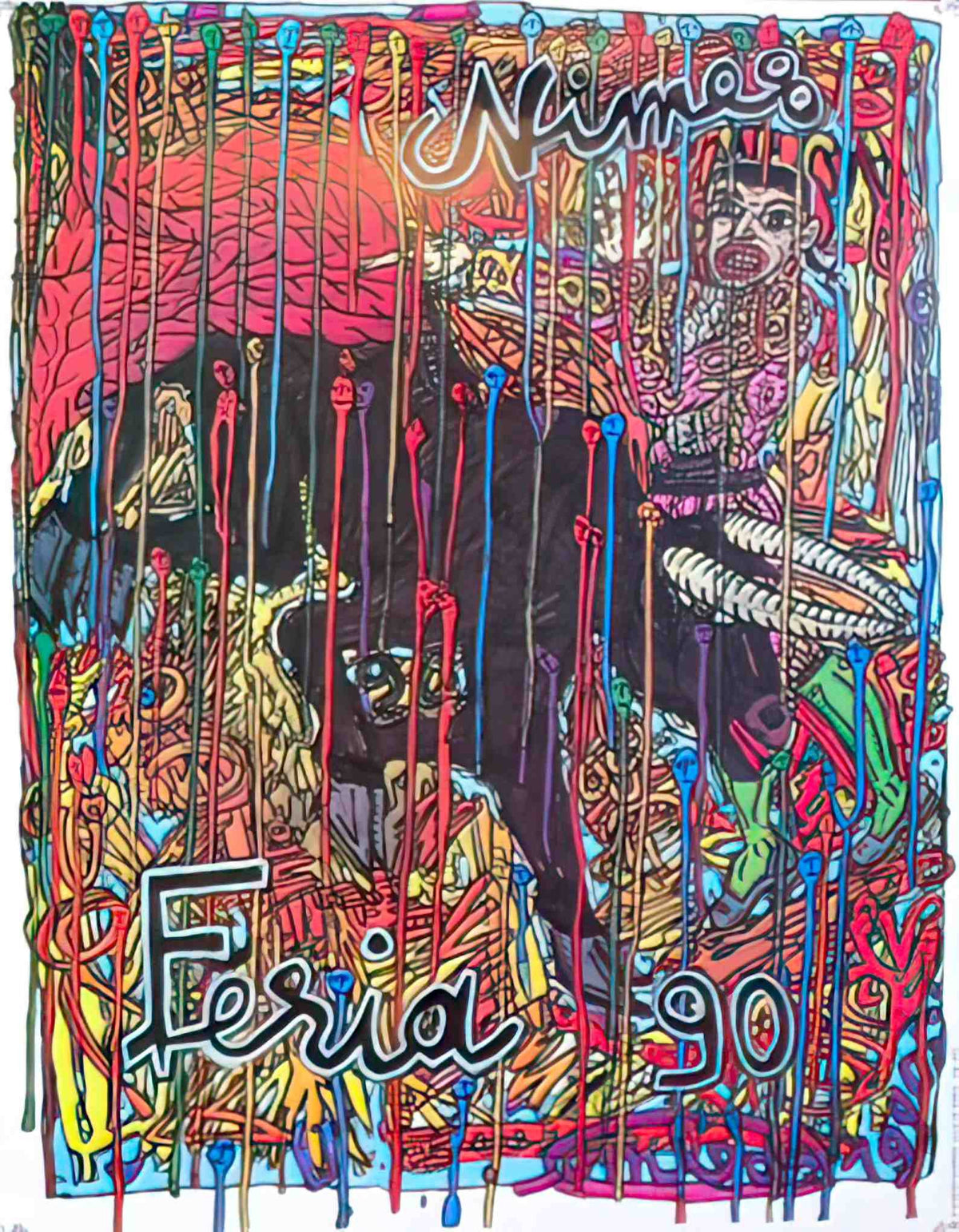 FeriaNimes90 Advert A4 Photo Print