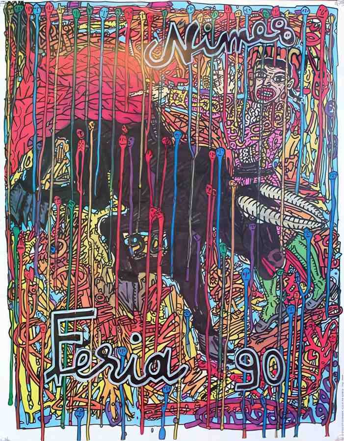 FeriaNimes90 Vintage Advert A4 Photo Print