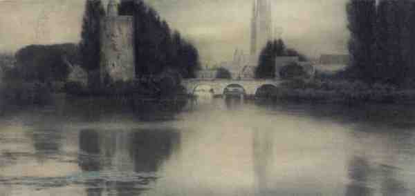 Fernand Khnopff Le Lac Damour Bruges A4 Photo Print