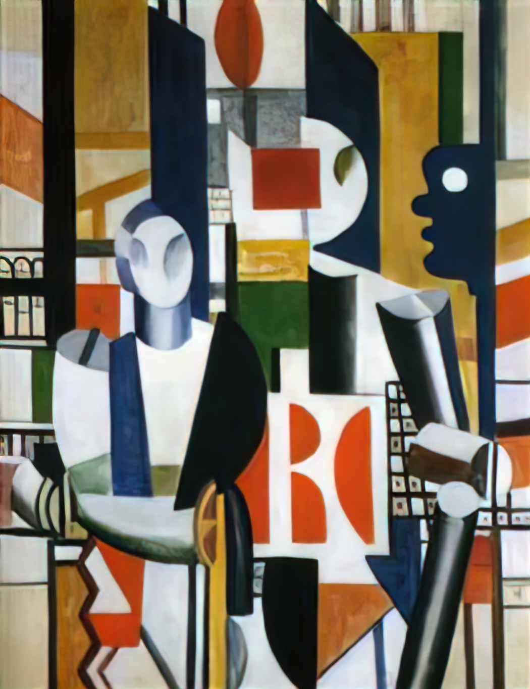 Fernand Leger men in the city 1919 Art A4 Photo Print