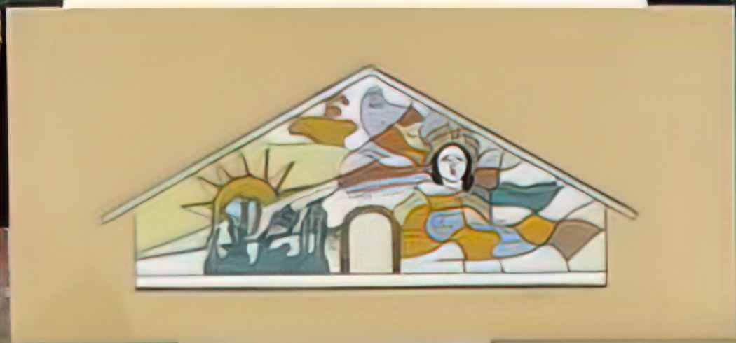 Fernand Leger model for the mosaic of the church of our lady of all g Art A4 Photo Print
