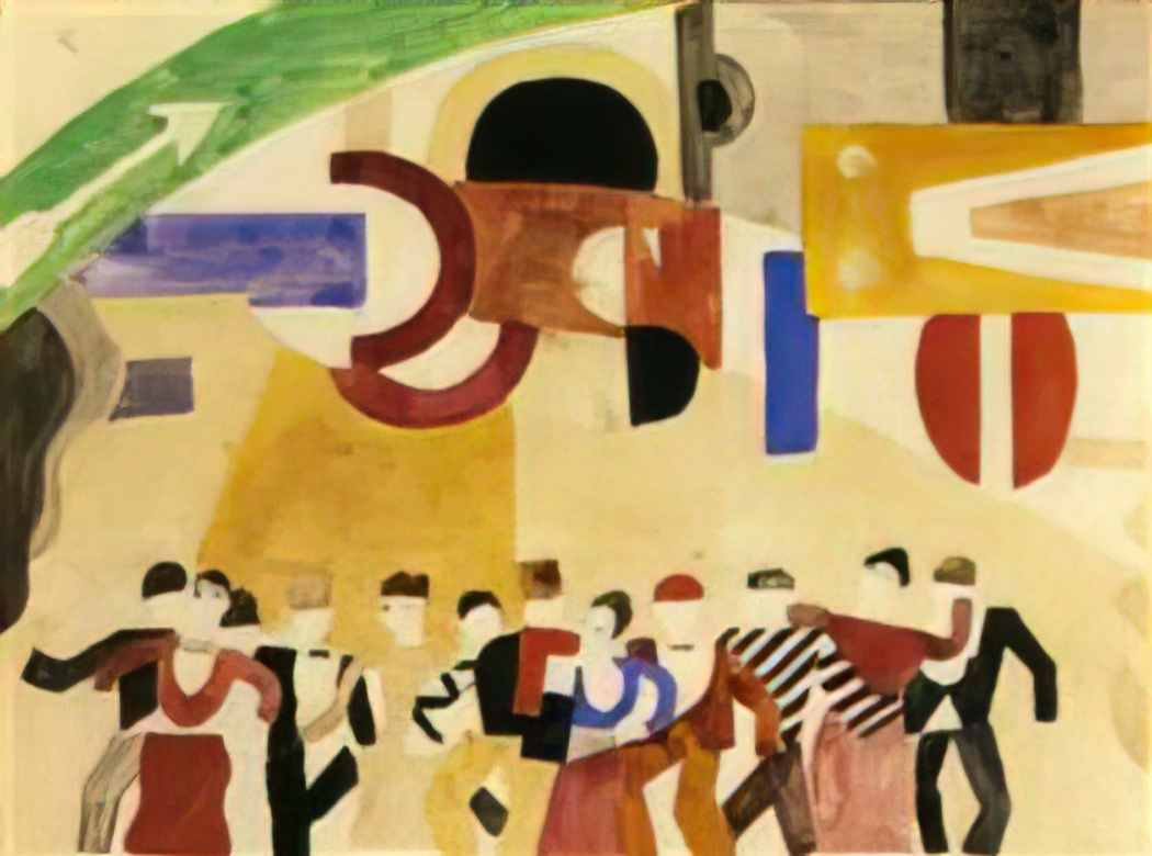 Fernand Leger skating rink drawing of decoration 1921 Art A4 Photo Print