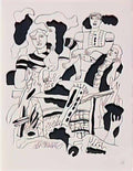 Fernand Leger lovers in the street Art A4 Photo Print