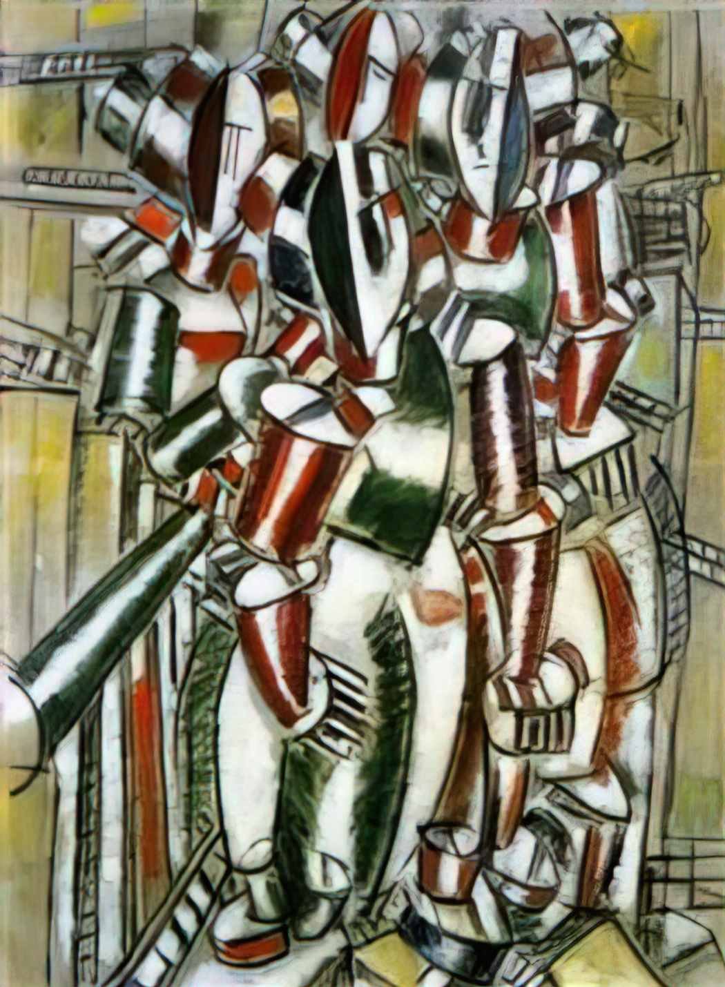 Fernand Leger mural 1924 Art A4 Photo Print