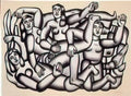Fernand Leger mural 1953 Art A4 Photo Print