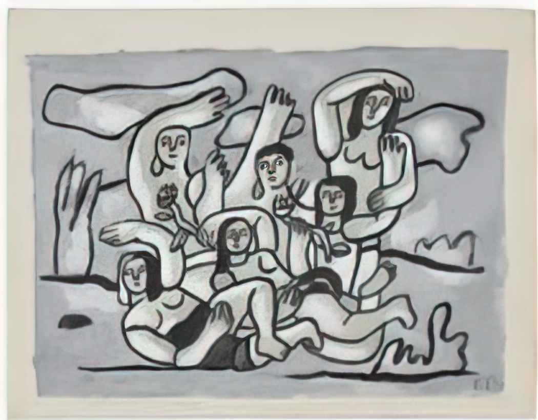 Fernand Leger mural 1954 1 Art A4 Photo Print