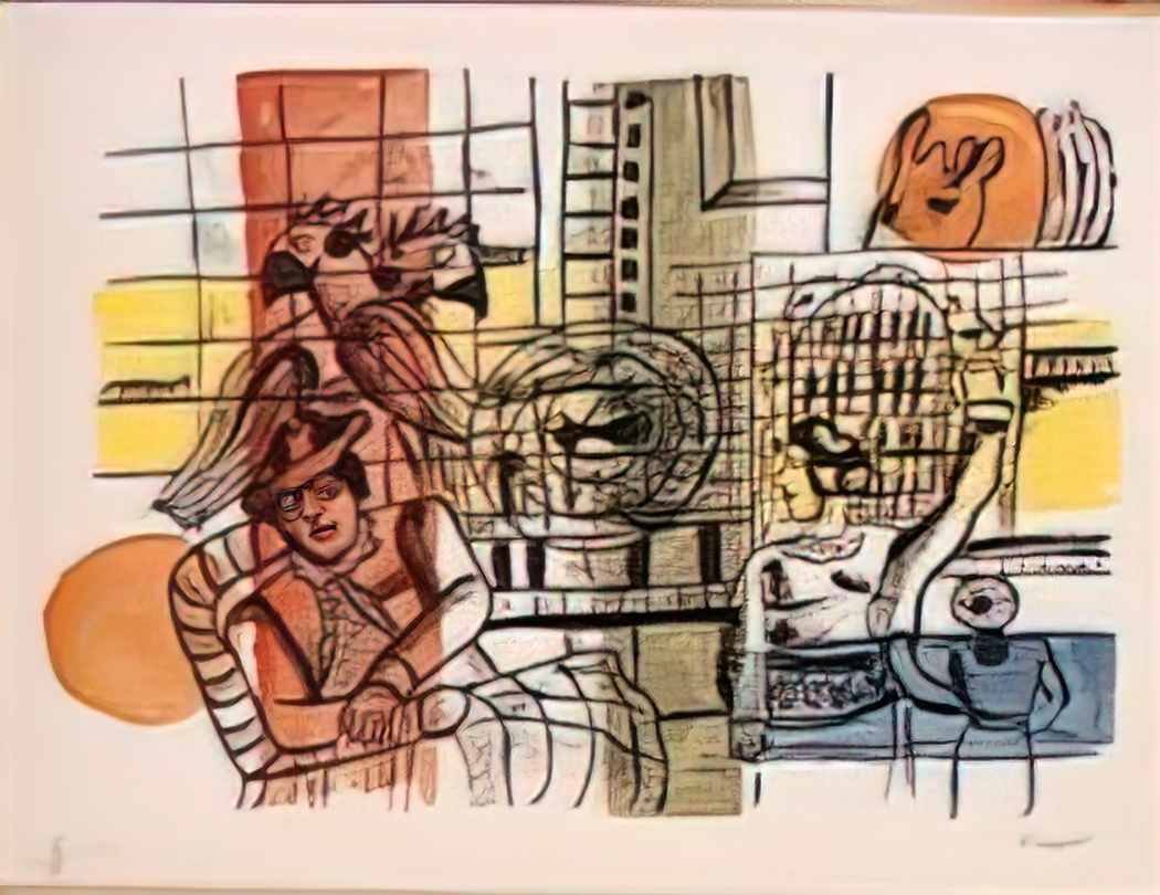 Fernand Leger new york 1944 Art A4 Photo Print