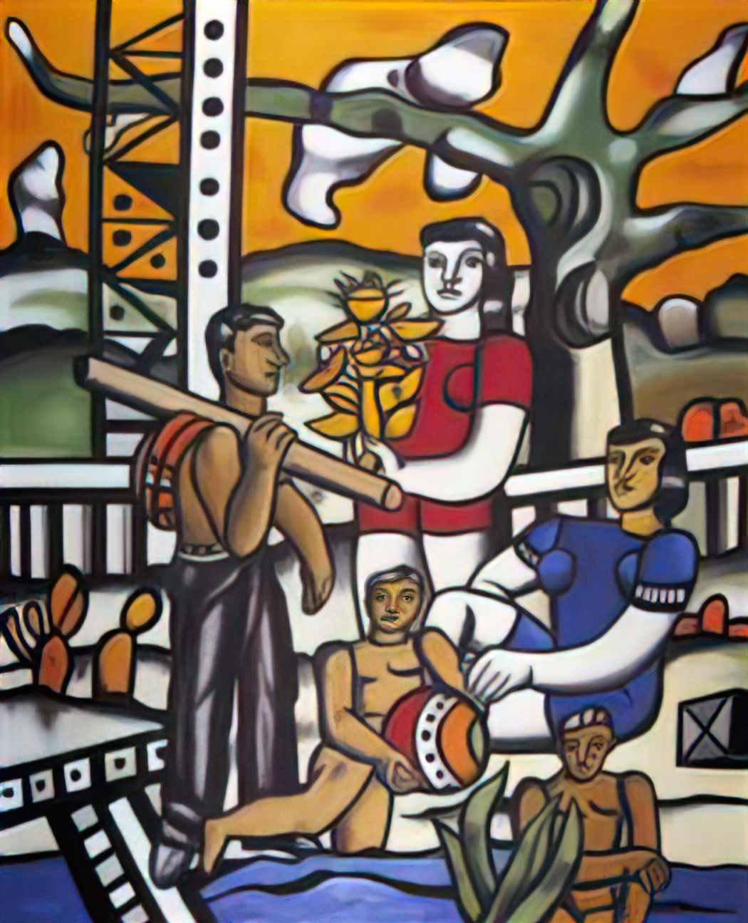 Fernand Leger peti parrot women women in parrot Art A4 Photo Print