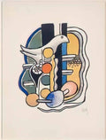 Fernand Leger reading 1948 Art A4 Photo Print