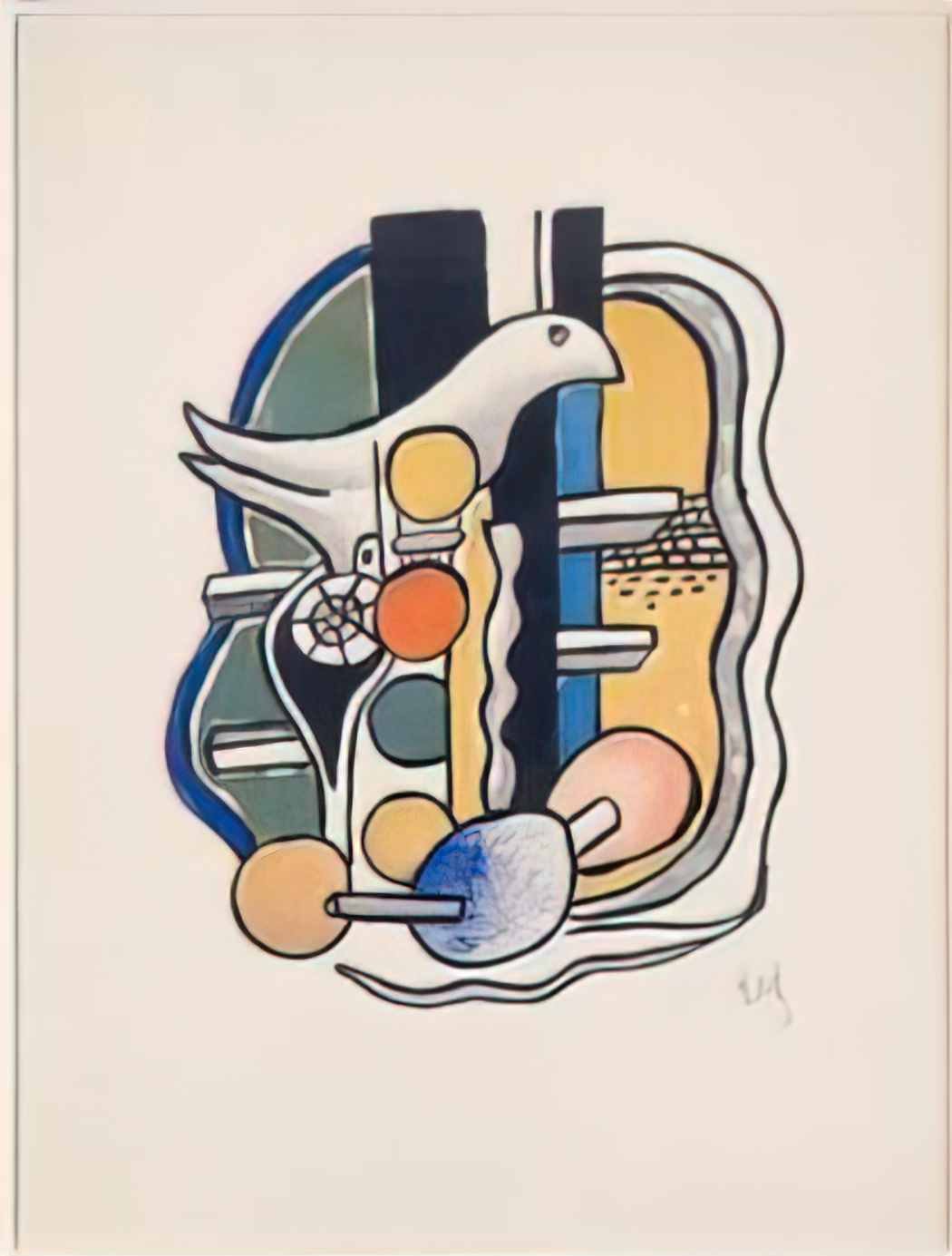 Fernand Leger reading 1948 Art A4 Photo Print