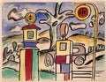 Fernand Leger roofs Art A4 Photo Print