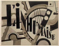 Fernand Leger skating rink drawing of decoration 1921 Art A4 Photo Print