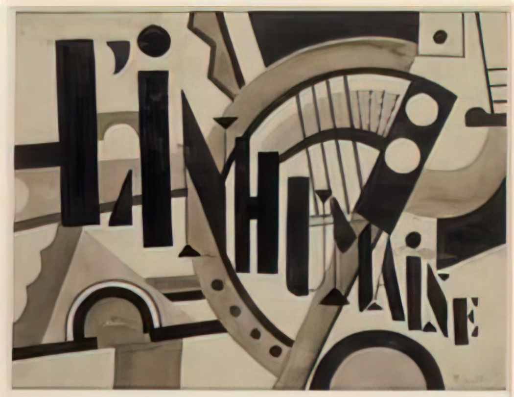 Fernand Leger skating rink drawing of decoration 1921 Art A4 Photo Print