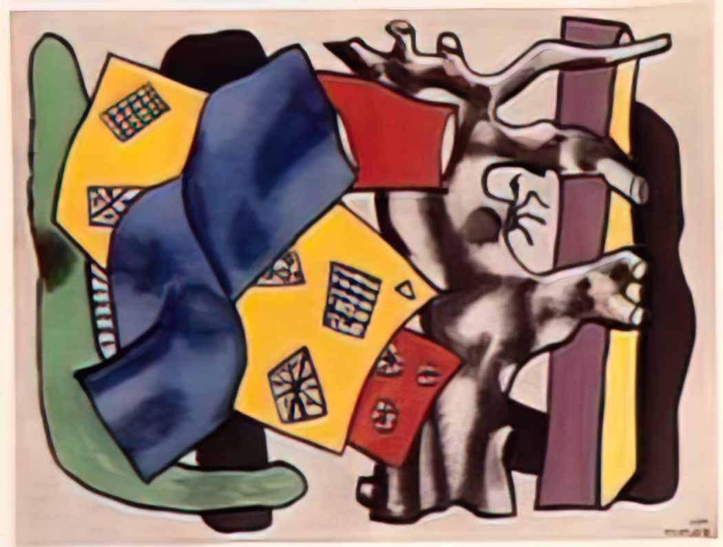 Fernand Leger still life with blue vase the roosbeef 1951 Art A4 Photo Print