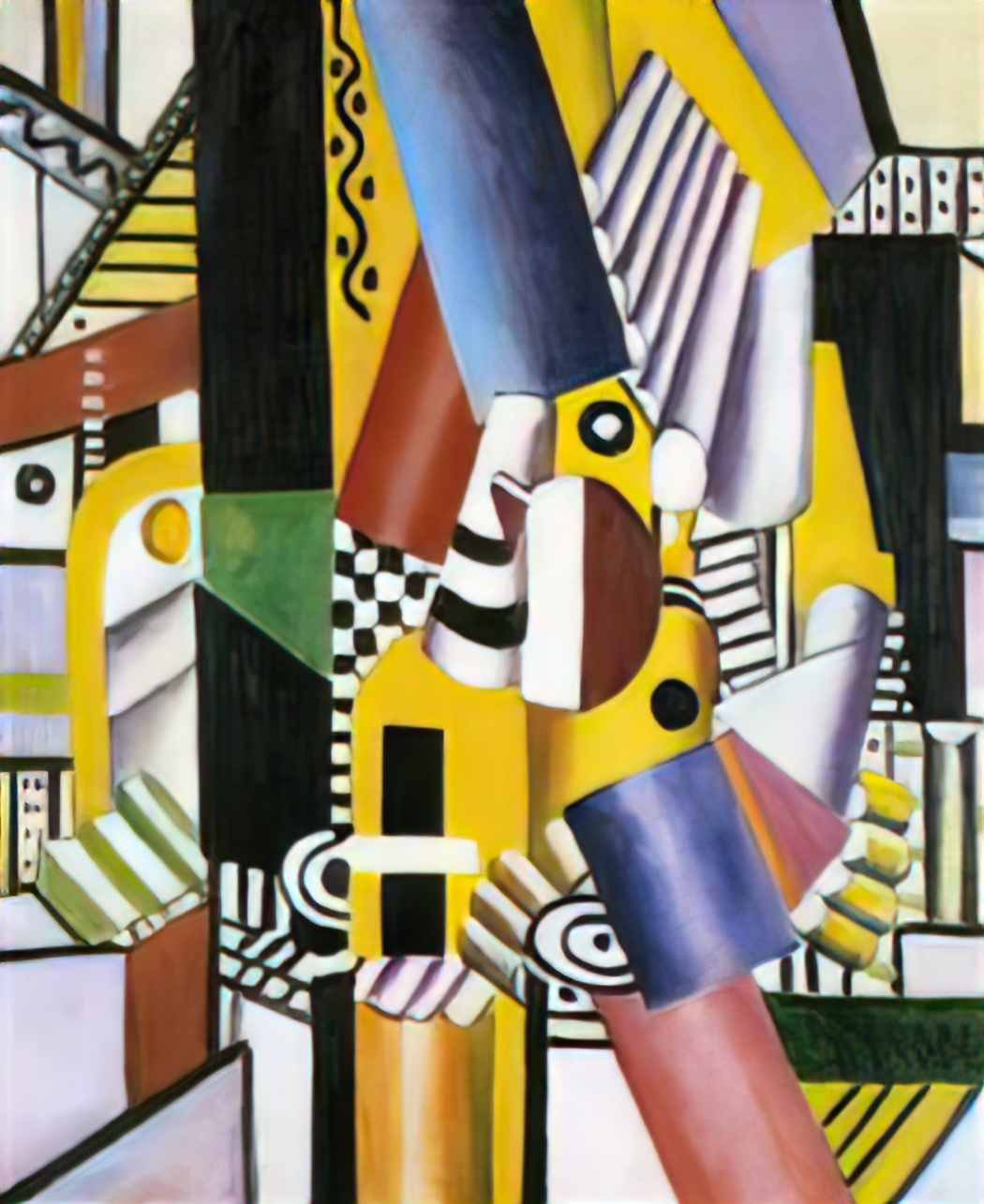 Fernand Leger study for builders Art A4 Photo Print
