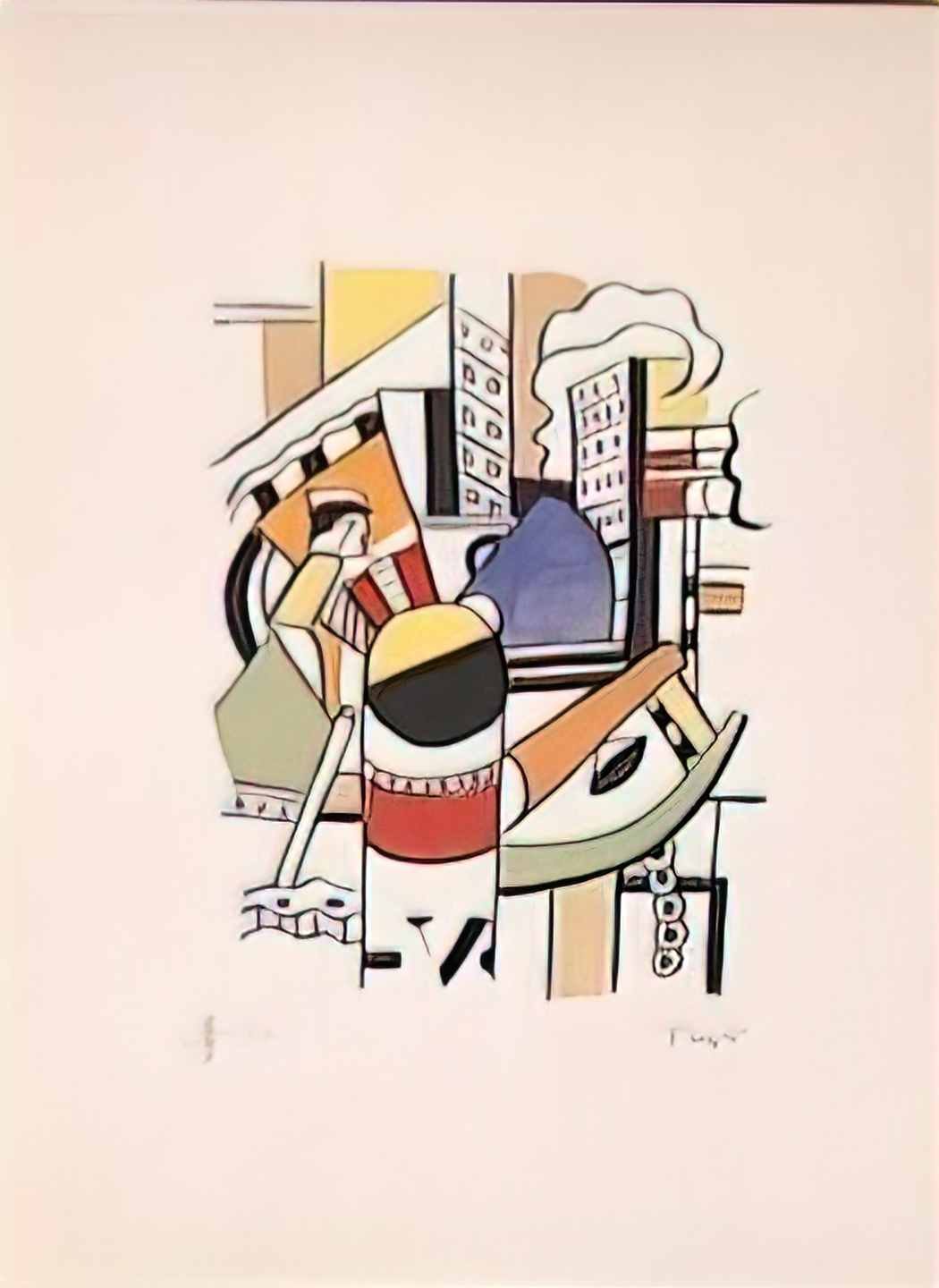 Fernand Leger study for the city Art A4 Photo Print