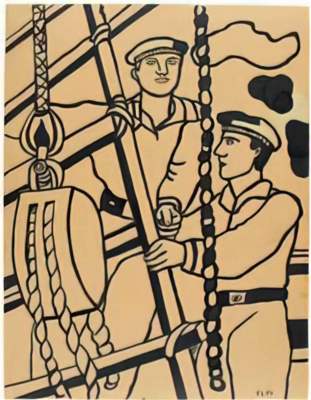 Fernand Leger study for the decor of the darius milhaud opera bolivar Art A4 Photo Print