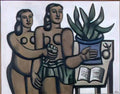 Fernand Leger study for the two lovers 1955 Art A4 Photo Print