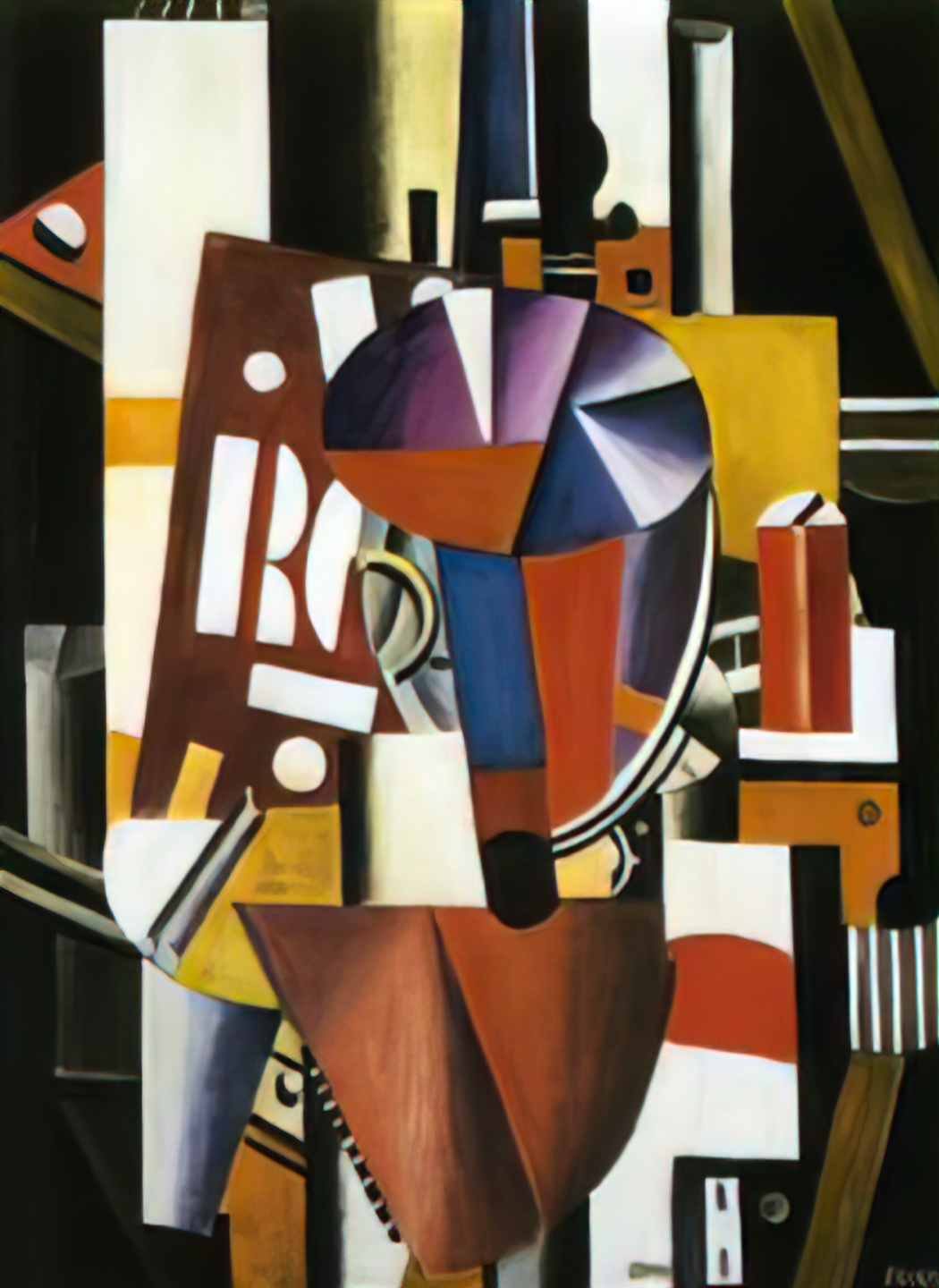 Fernand Leger study of mask for the creation of monde Art A4 Photo Print