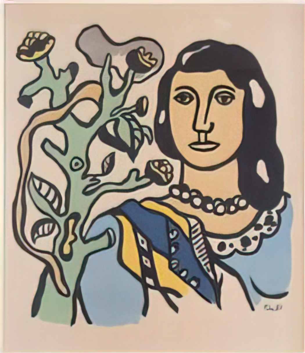 Fernand Leger sunflowers 1954 Art A4 Photo Print