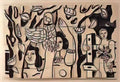 Fernand Leger the acrobats study for the circus Art A4 Photo Print
