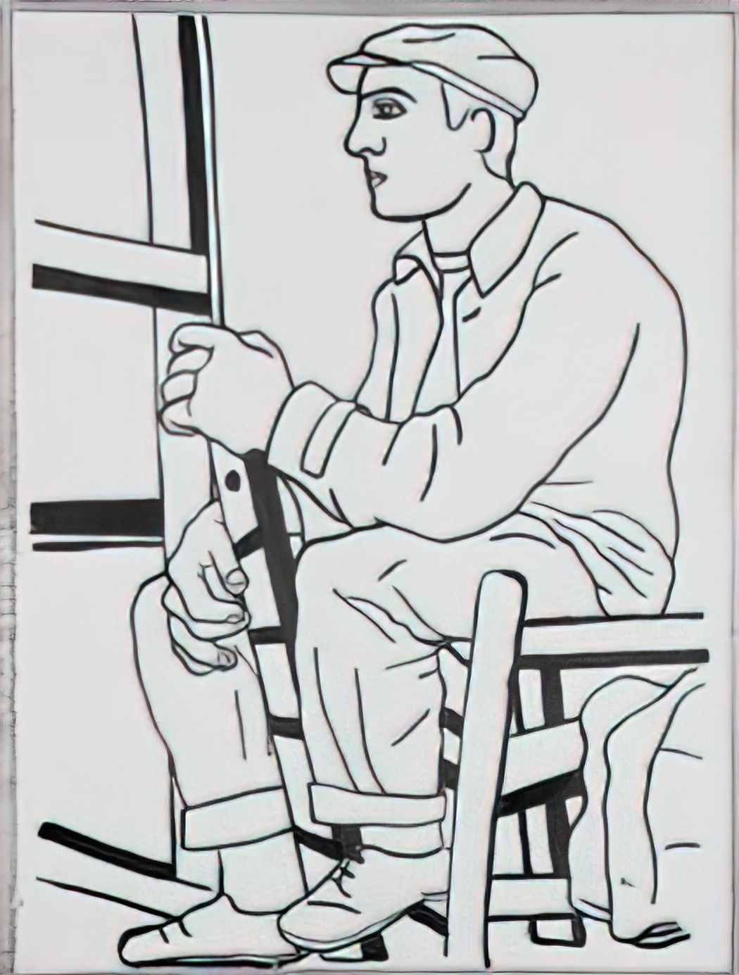 Fernand Leger the aircraft in the sky Art A4 Photo Print