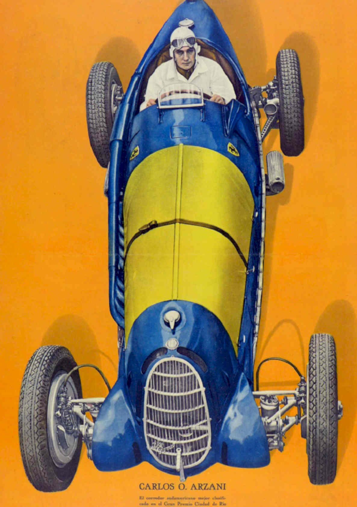 Ferrari 125 S 1 Vintage Retro Advert Poster A4 Photo Print