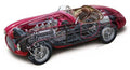 Ferrari 166s cutaway A4 Photo Print