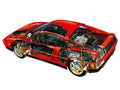 Ferrari 348 TB cutaway A4 Photo Print